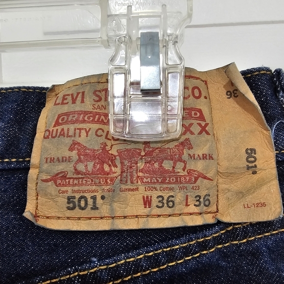 Men's 501 Levi's WPL 423 Button Fly Jeans Size 36x36 - Picture 15 of 16